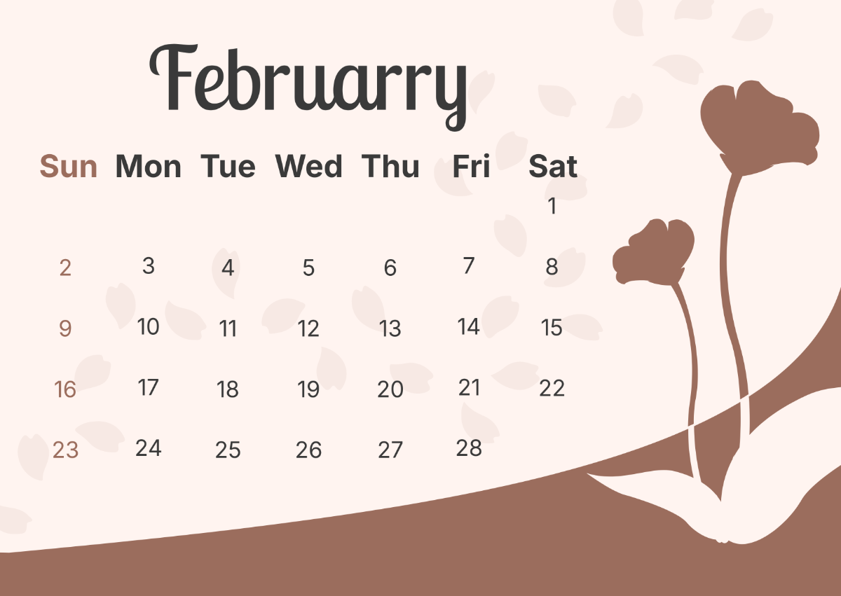 Printable February 2025 Calendar Template - Edit Online & Download