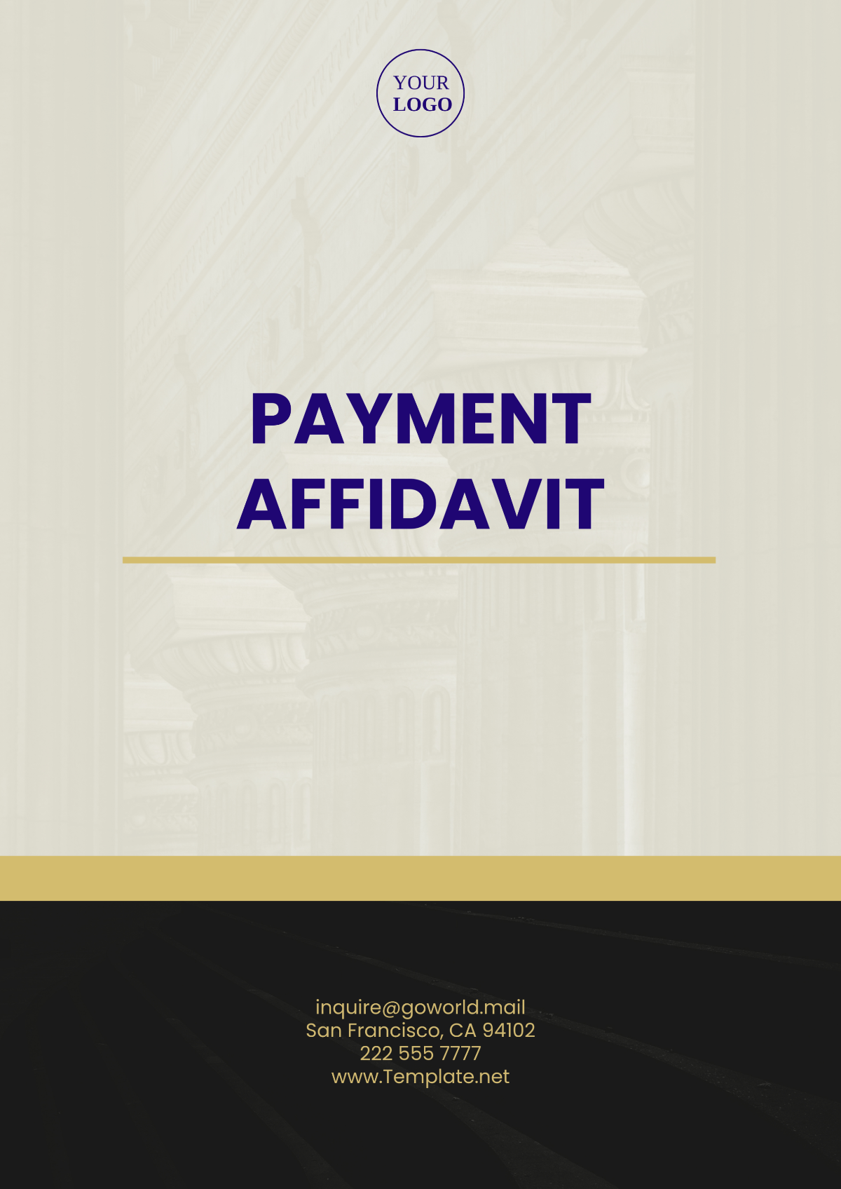 Printable Payment Affidavit Template - Edit Online & Download