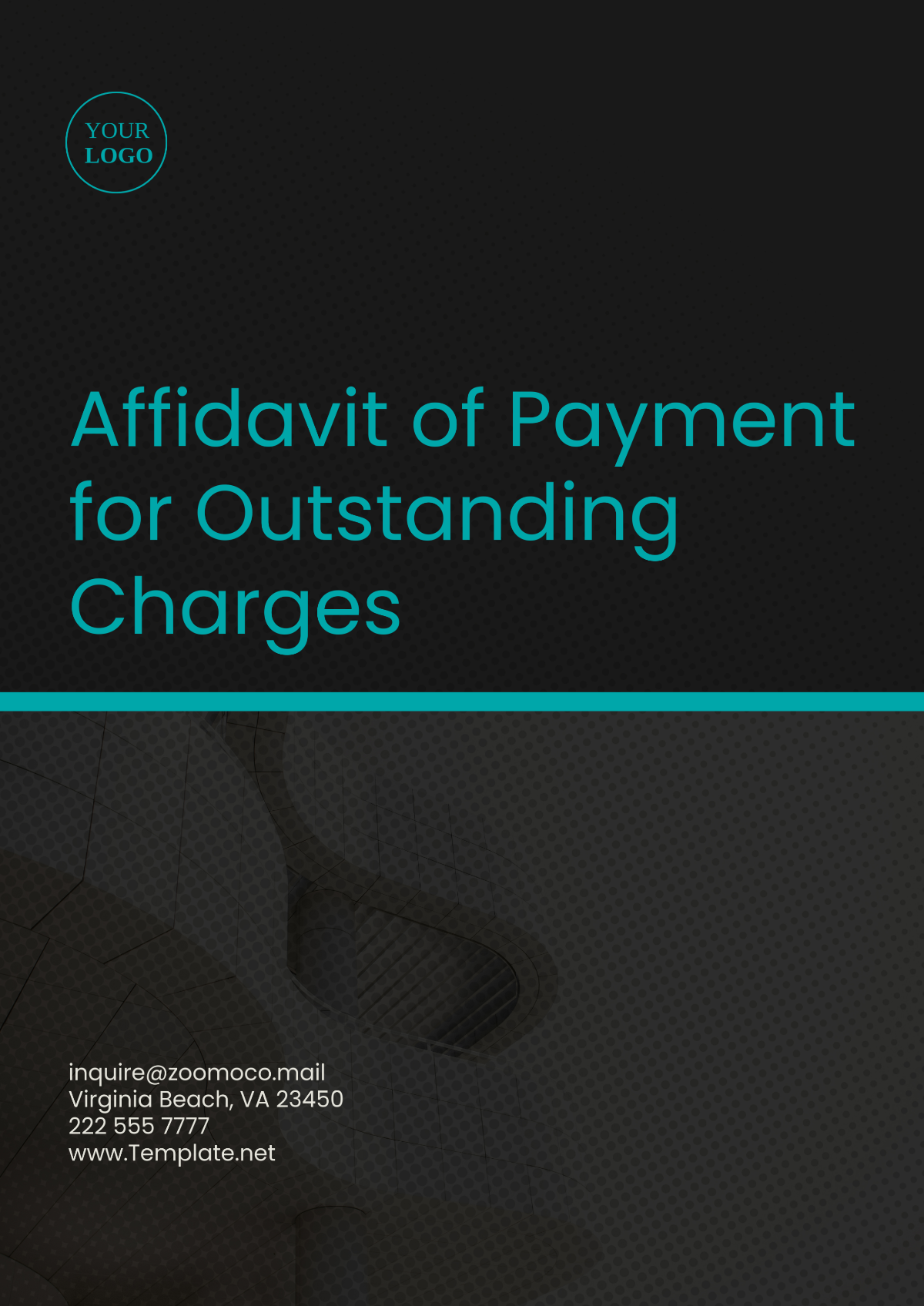 Affidavit of Payment for Outstanding Charges Template - Edit Online & Download