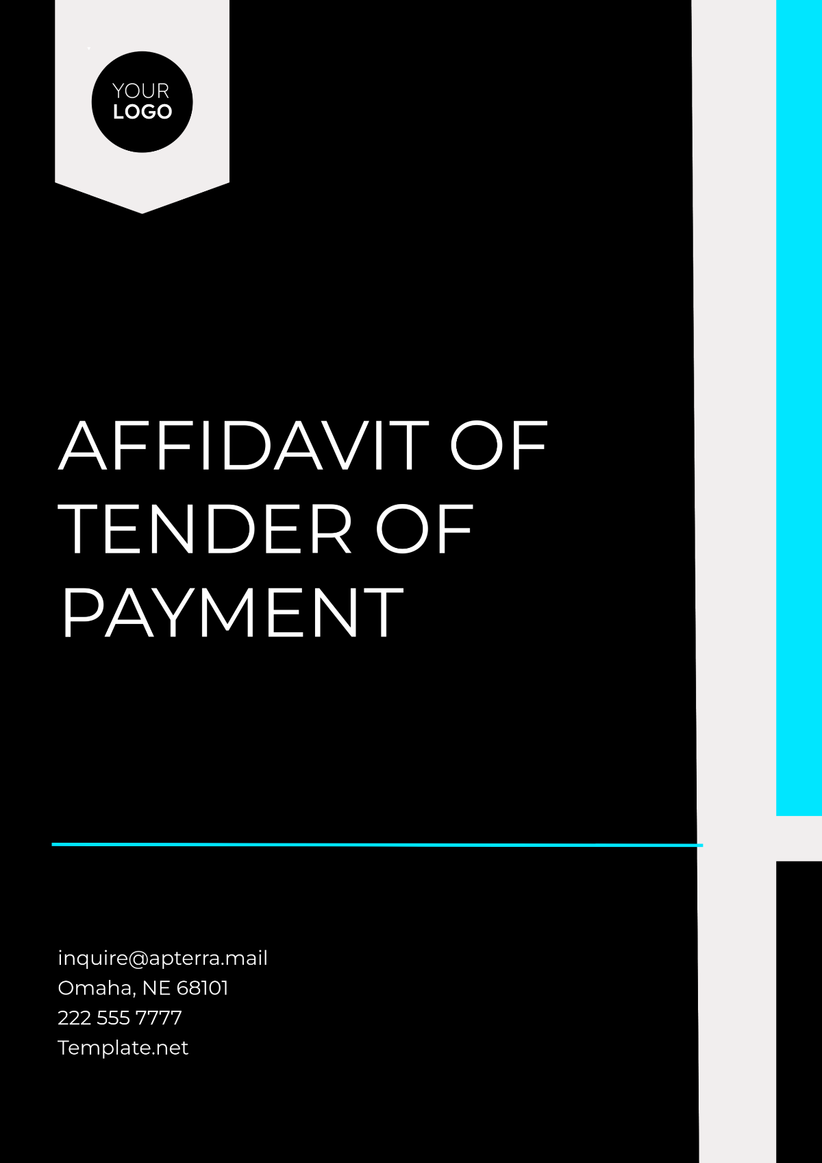 Affidavit of Tender of Payment Template - Edit Online & Download