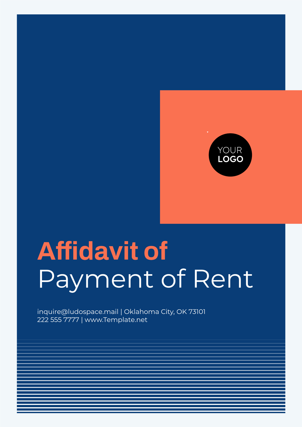 Affidavit for Payment of Rent Template - Edit Online & Download