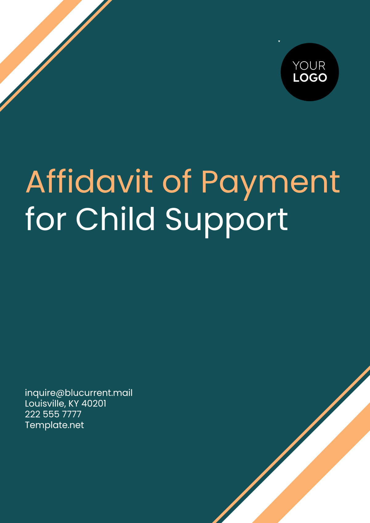 Affidavit of Payment for Child Support Template - Edit Online & Download