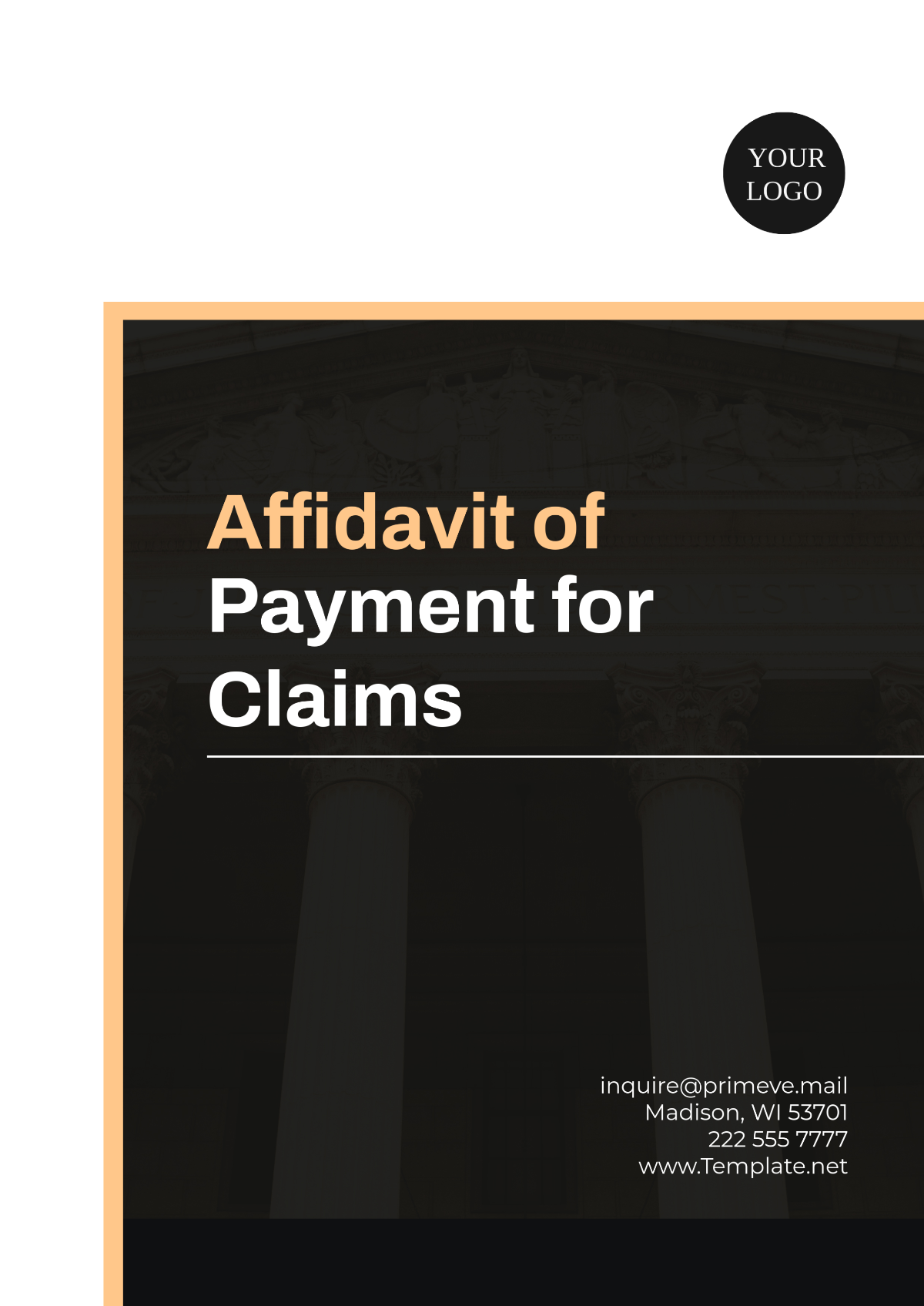 Affidavit of Payment Layout for Claims Template - Edit Online & Download