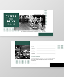 Printable Drink Voucher Template