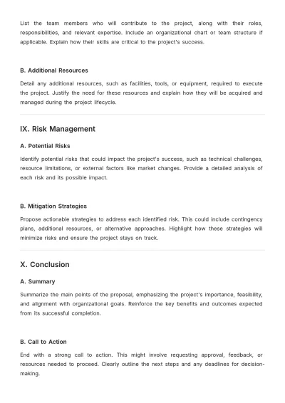 Free Project Format Proposal Template to Edit Online