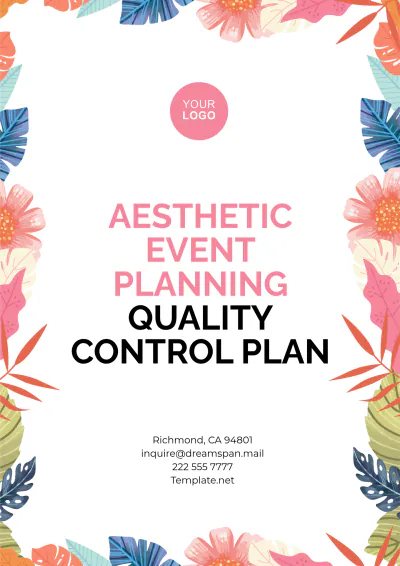 Free Aesthetic Event Planning Quality Control Plan Template to Edit Online