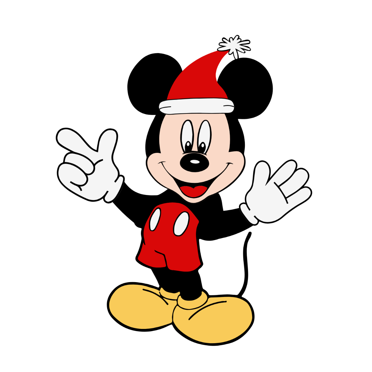 Free Mickey Mouse Christmas Clipart Template - Edit Online & Download