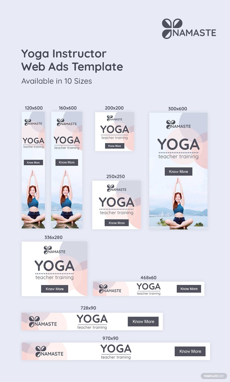 Yoga Instructor Web Ads Template