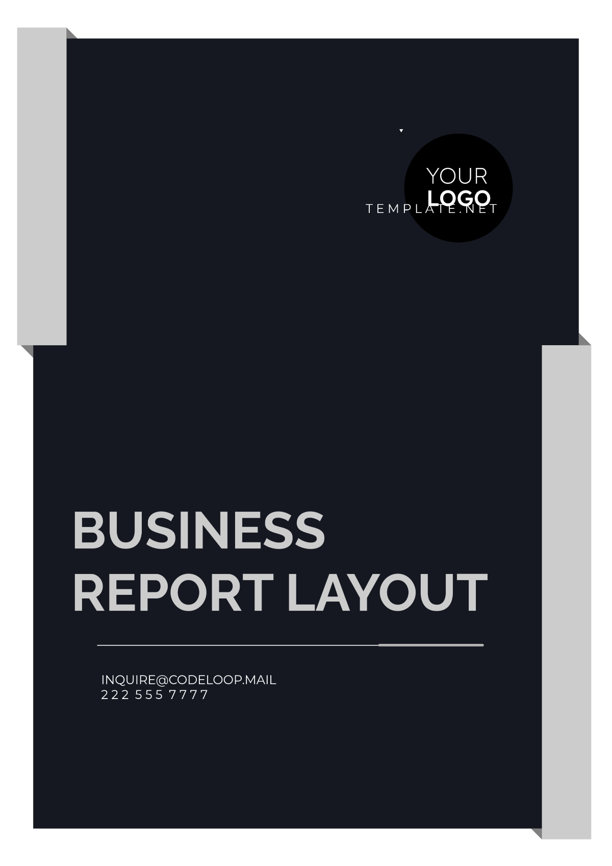 Business Report Layout Template - Edit Online & Download