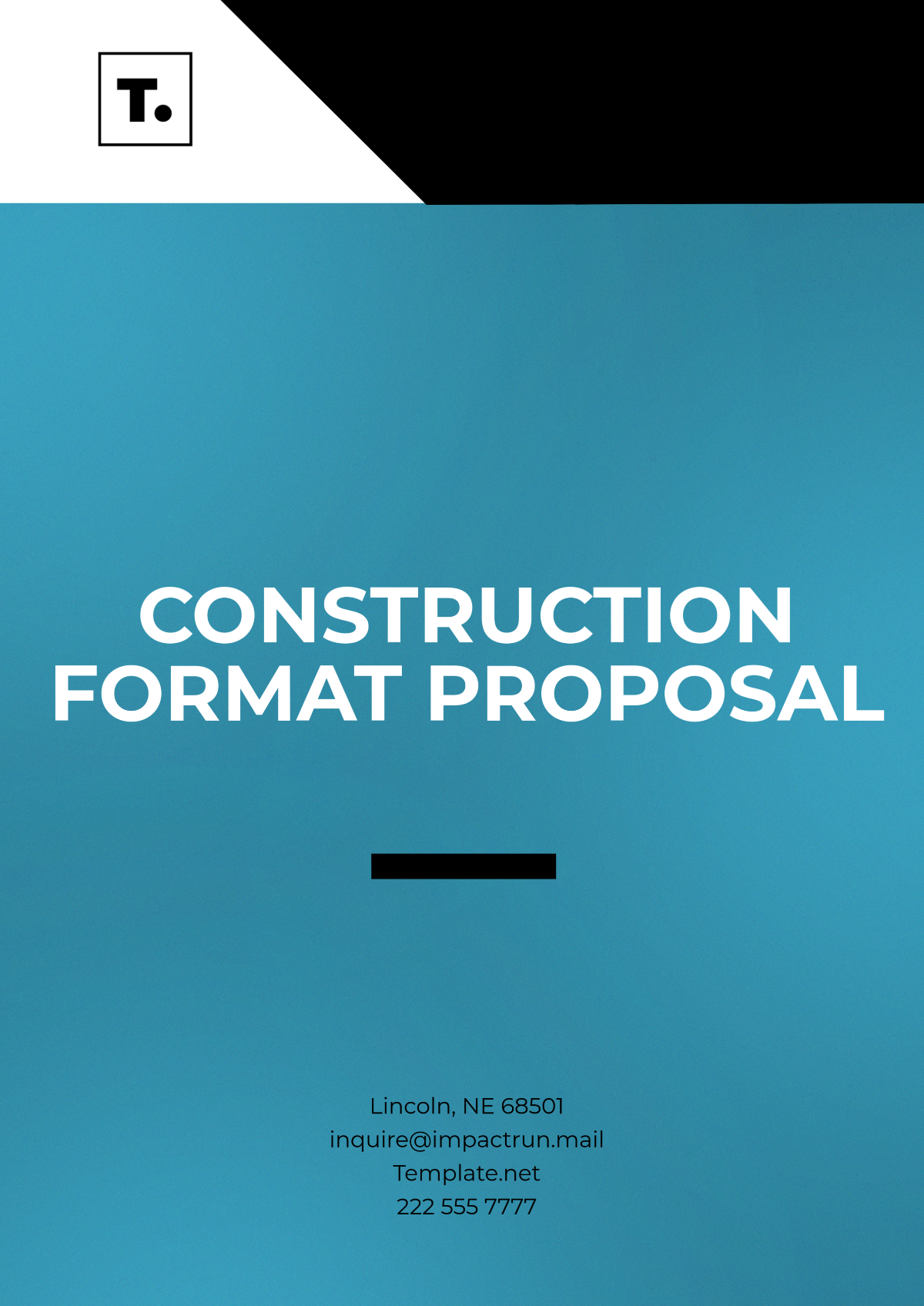 Free Construction Format Proposal Template Edit Online Download Template Net