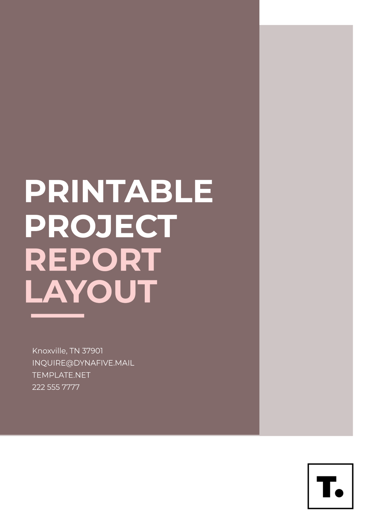 Printable Project Report Layout Template - Edit Online & Download