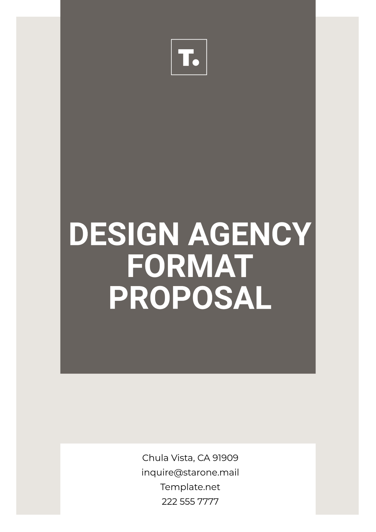 Design Agency Format Proposal Template - Edit Online & Download