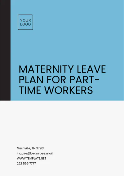 Free Maternity Leave Plan for Part-time Workers Template to Edit Online
