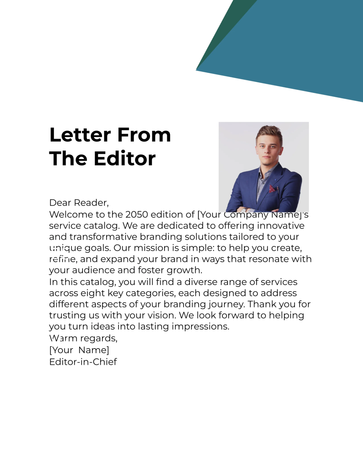 Free Brand Catalog Template to Edit Online