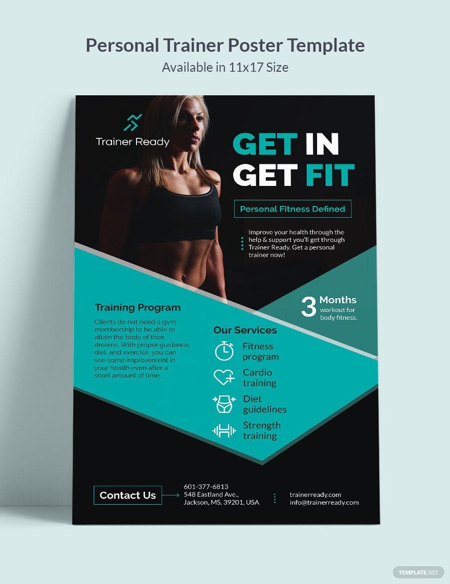 Personal Trainer Poster Template