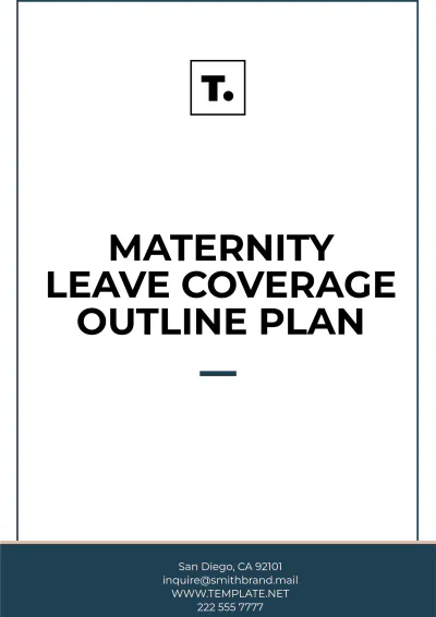 Free Maternity Leave Coverage Outline Plan Template to Edit Online