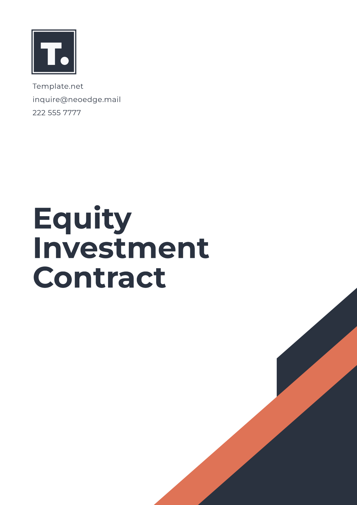 Equity Investment Contract Template - Edit Online & Download