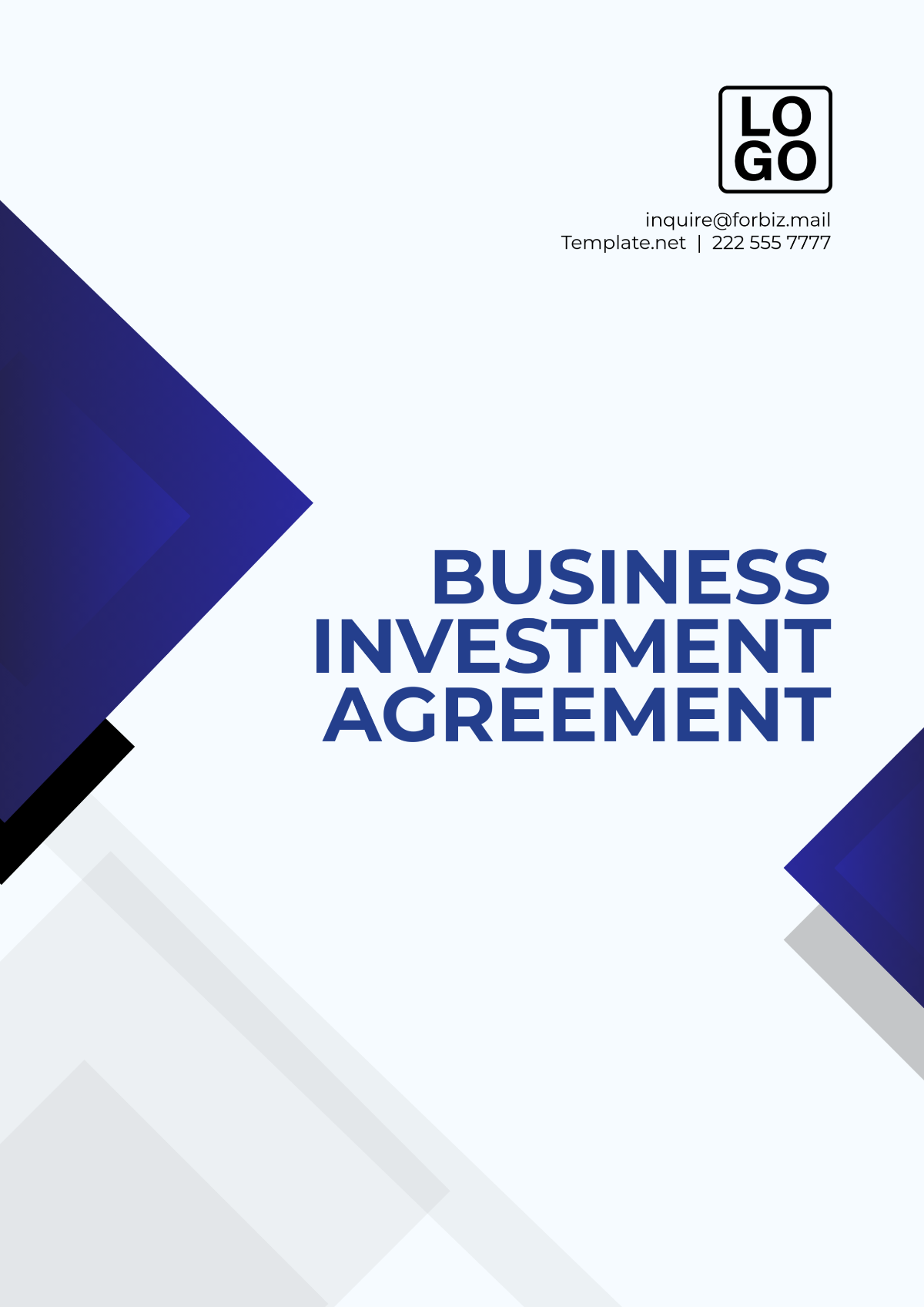 Business Investment Agreement Template - Edit Online & Download