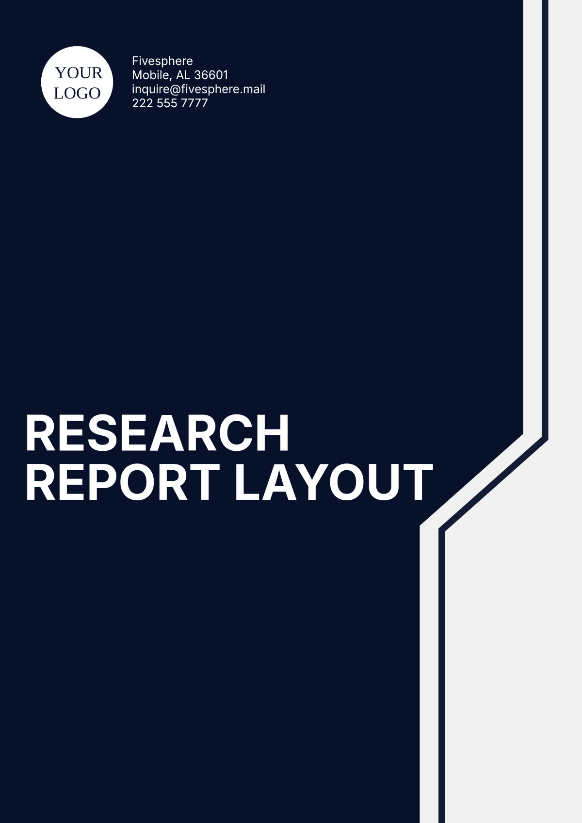 Research Report Layout Template - Edit Online & Download