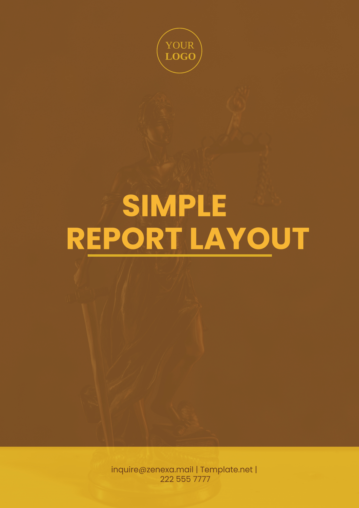 Simple Report Layout Template - Edit Online & Download