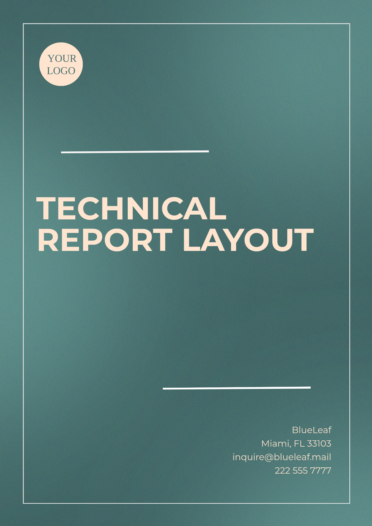 Technical Report Layout Template - Edit Online & Download