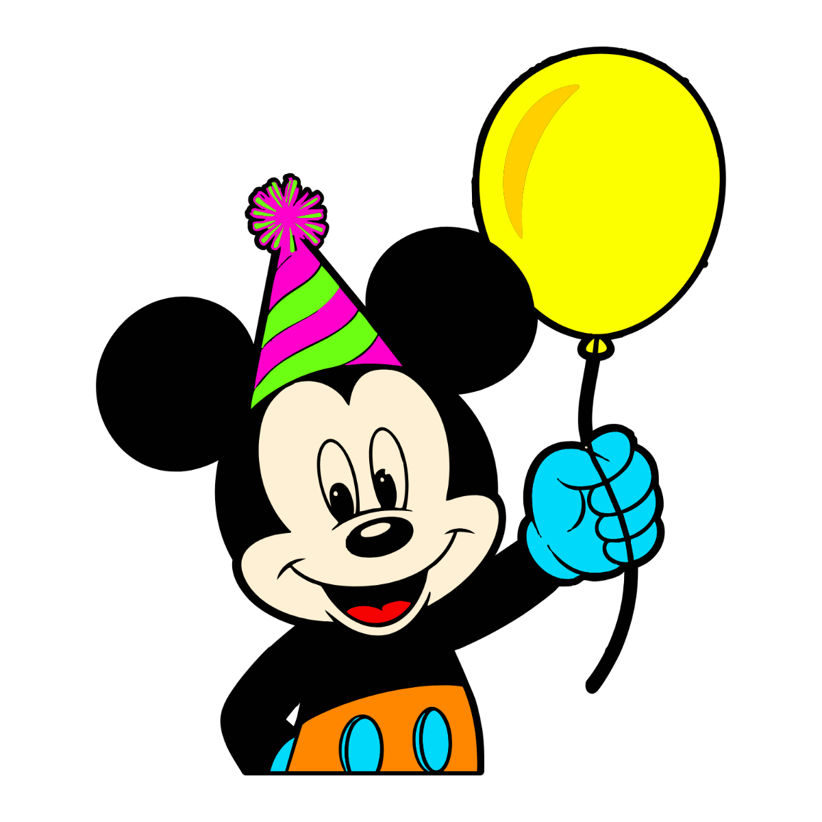 Free Colorful Mickey Mouse Clipart Template - Edit Online & Download