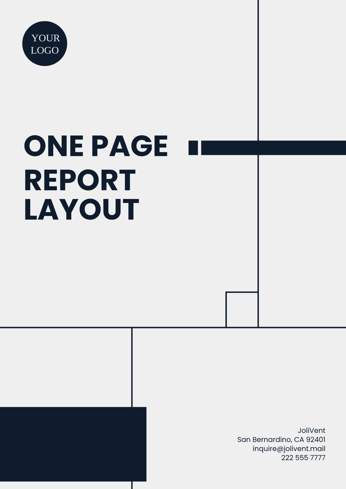 One Page Report Layout Template - Edit Online & Download