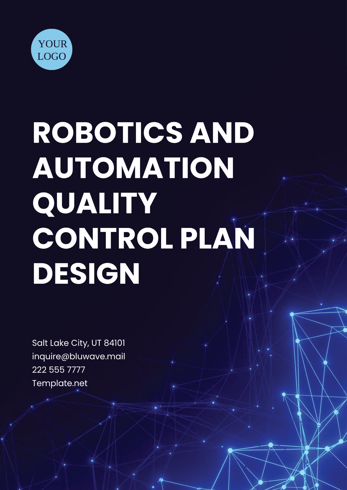 Robotics and Automation Quality Control Plan Design Template - Edit Online & Download