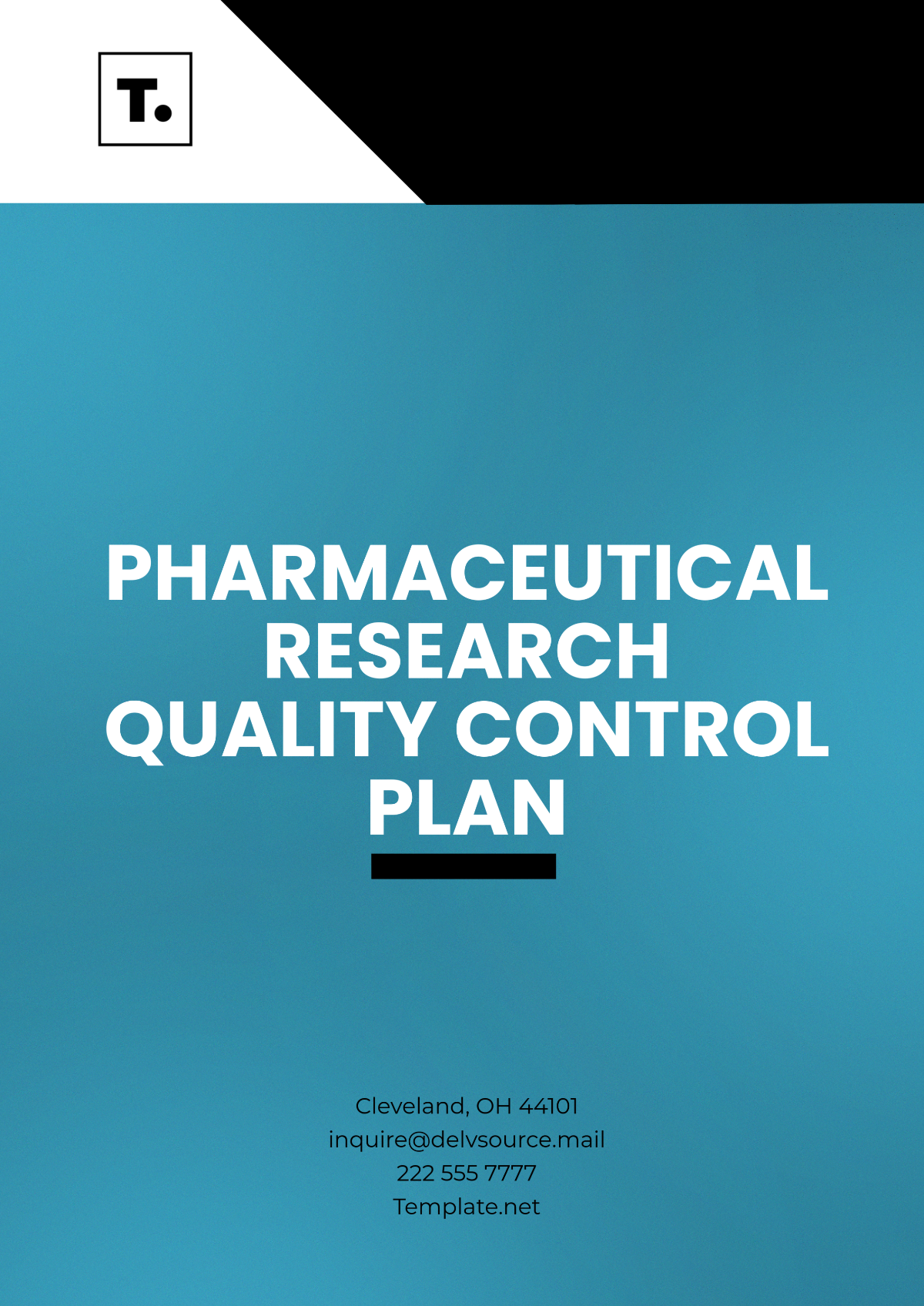 Pharmaceutical Research Quality Control Plan Template - Edit Online & Download