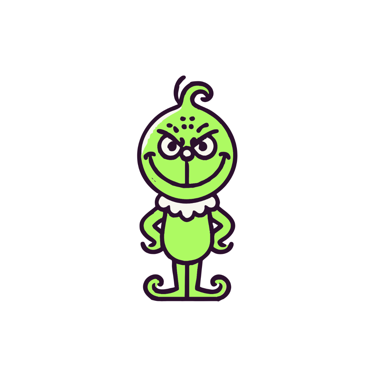 Free Simple Grinch Clipart Template - Edit Online & Download