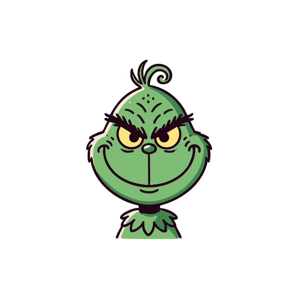 Grinch Smiling Clipart