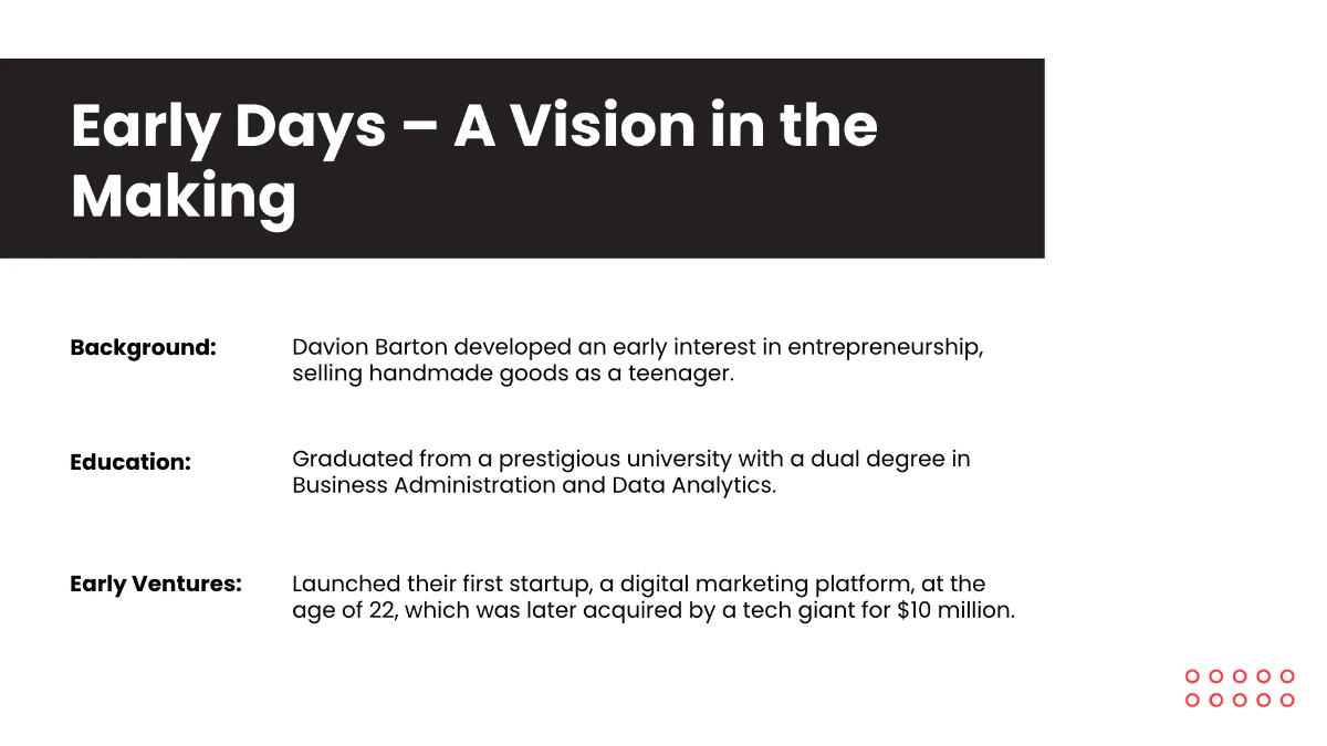 Free CEO Presentation Template to Edit Online