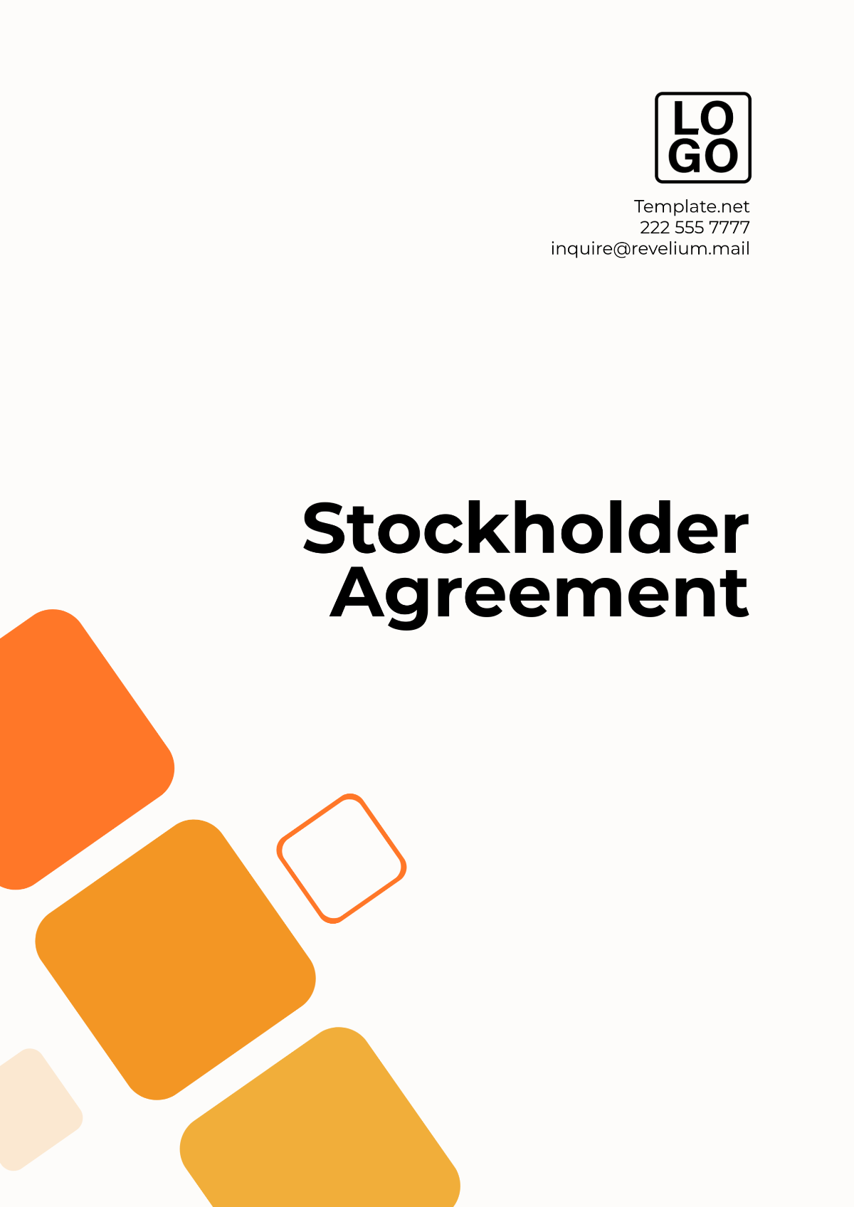 Stockholder Agreement Template - Edit Online & Download