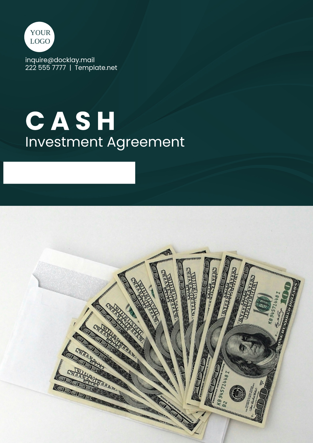 Cash Investment Agreement Template - Edit Online & Download