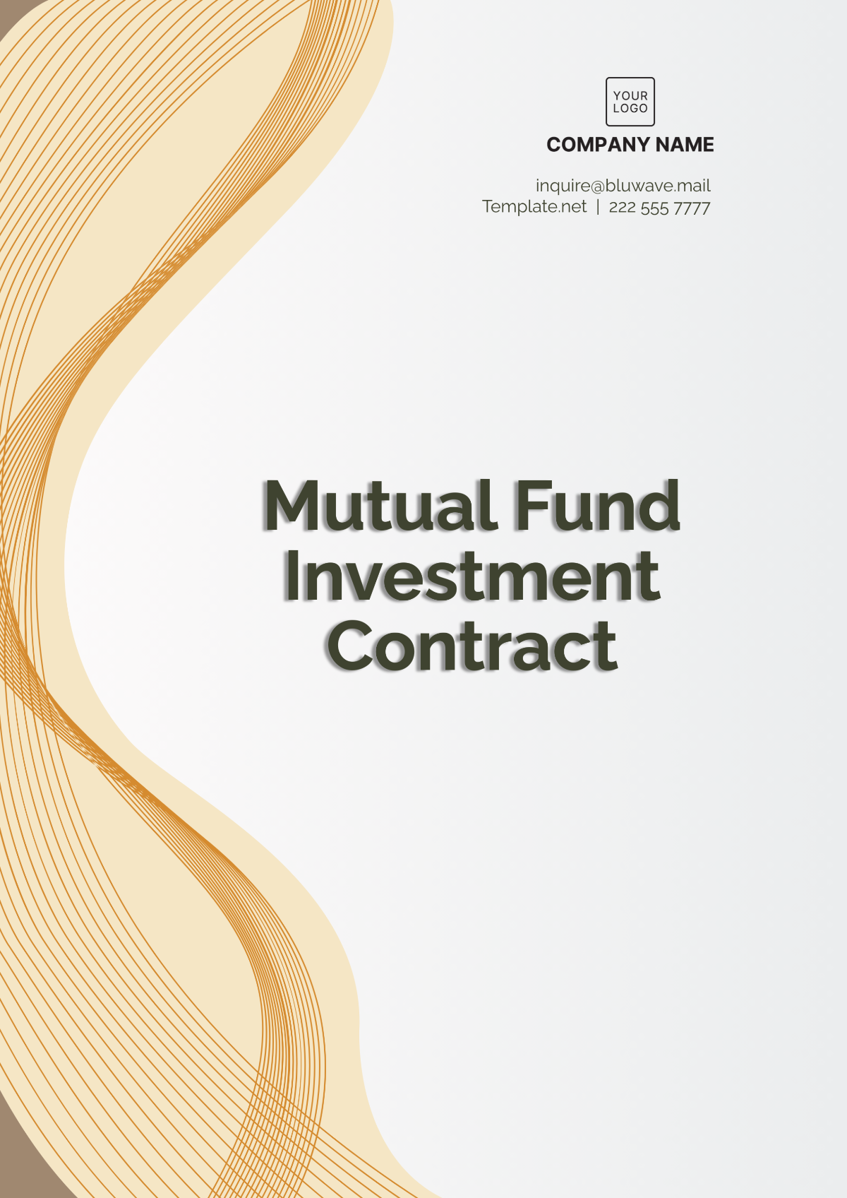 Mutual Fund Investment Contract Template - Edit Online & Download