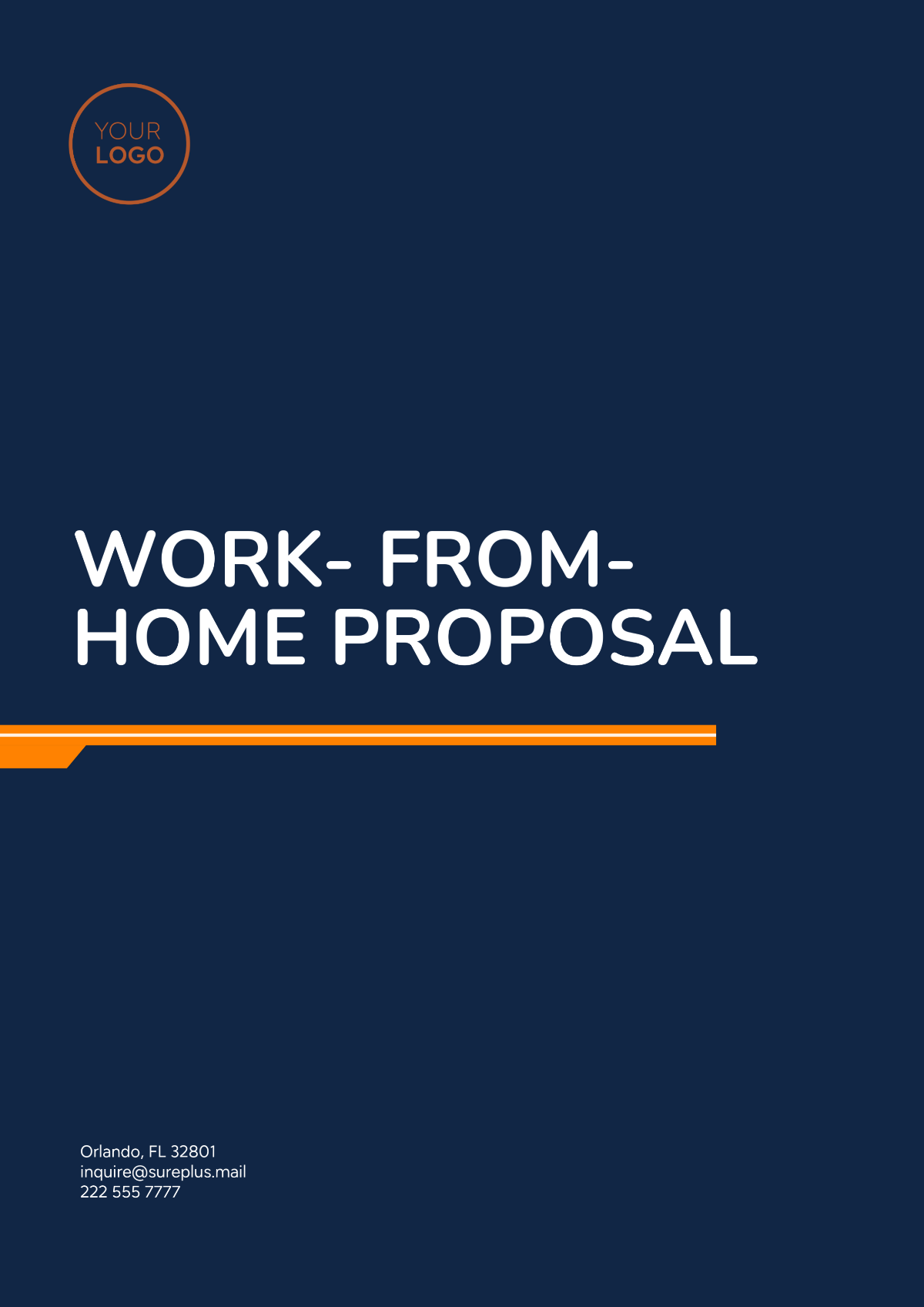 Work- from- Home Proposal Template - Edit Online & Download