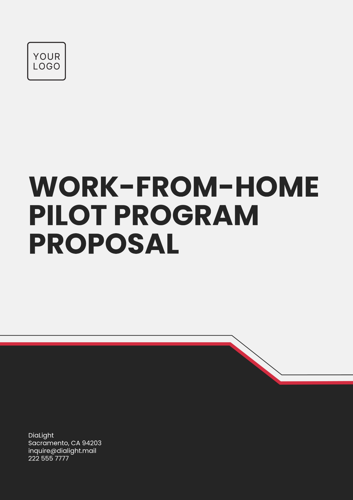 Work-from-Home Feasibility Proposal Template - Edit Online & Download