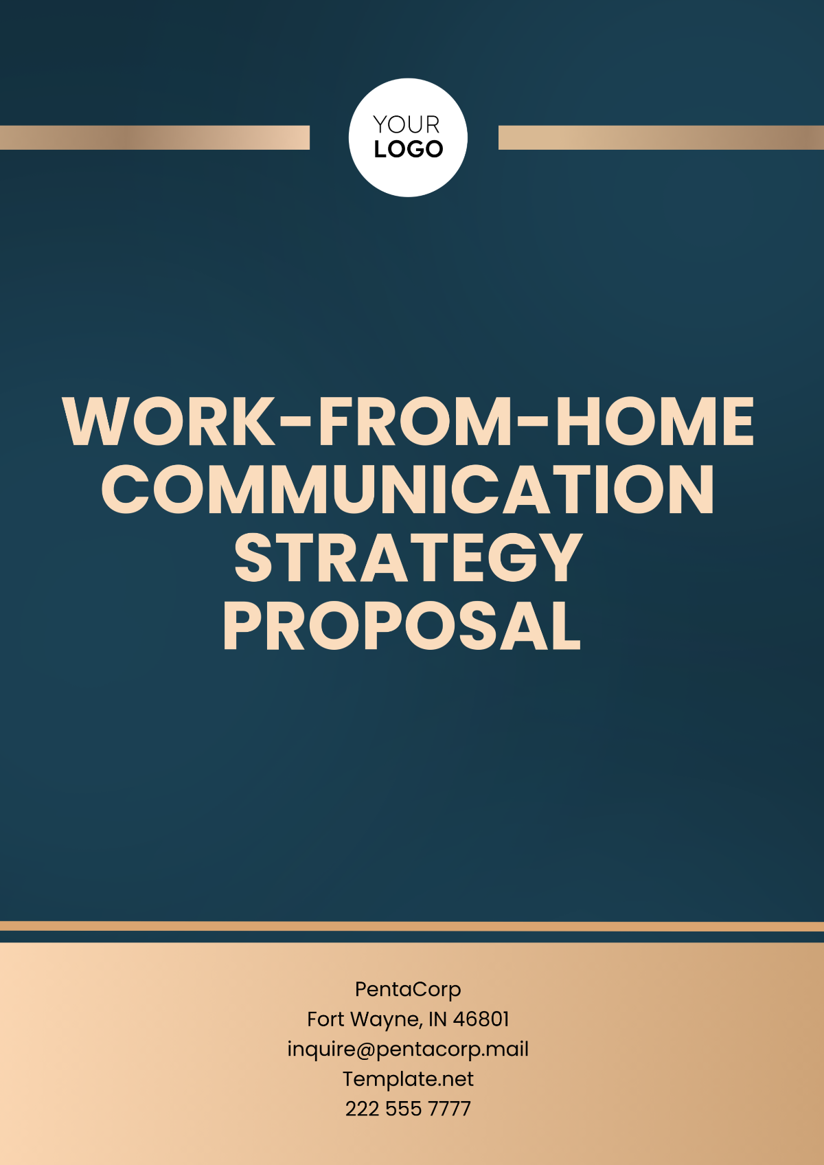 Work-from-Home Communication Strategy Proposal Template - Edit Online & Download