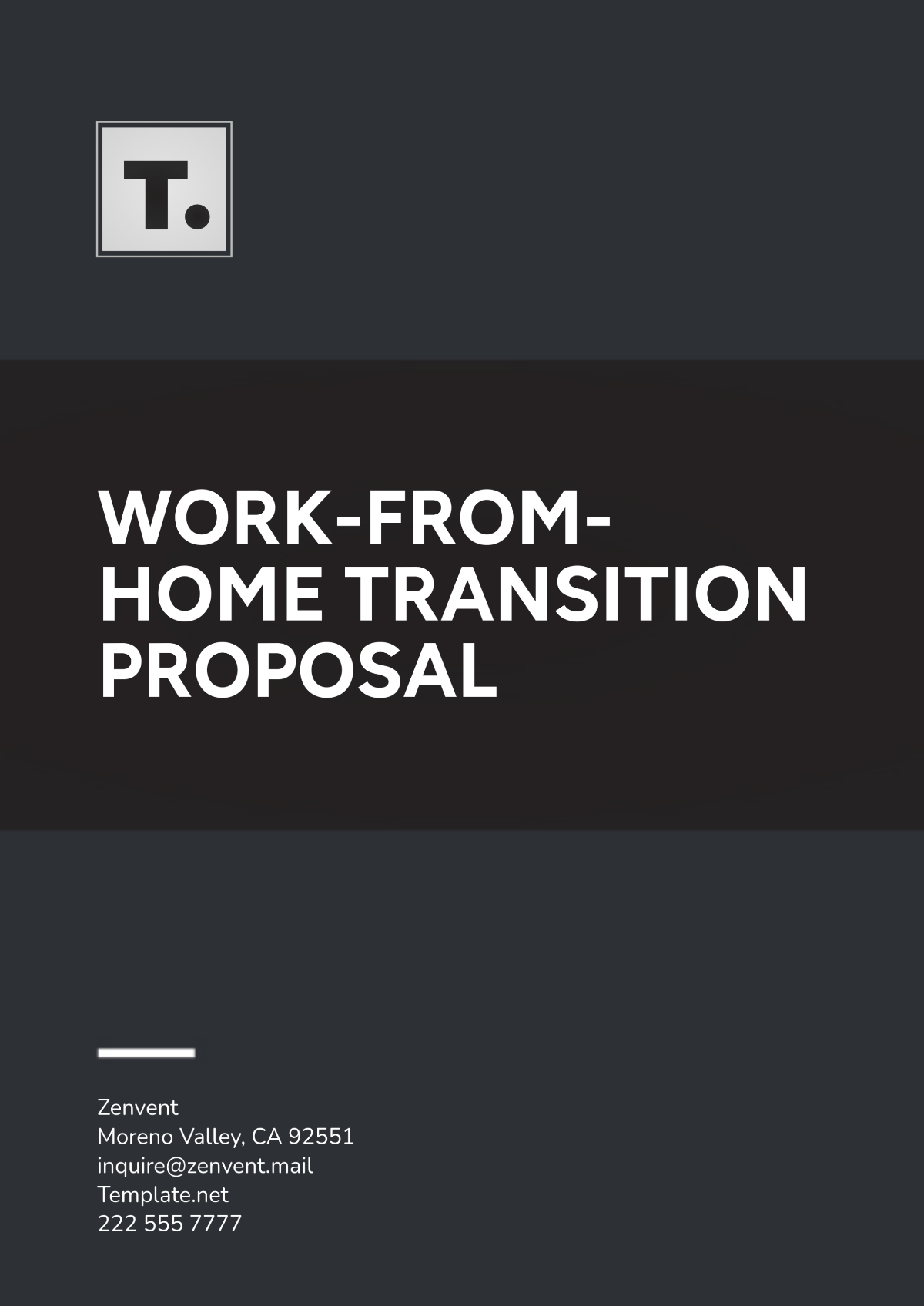 Work-from-Home Transition Proposal Template - Edit Online & Download