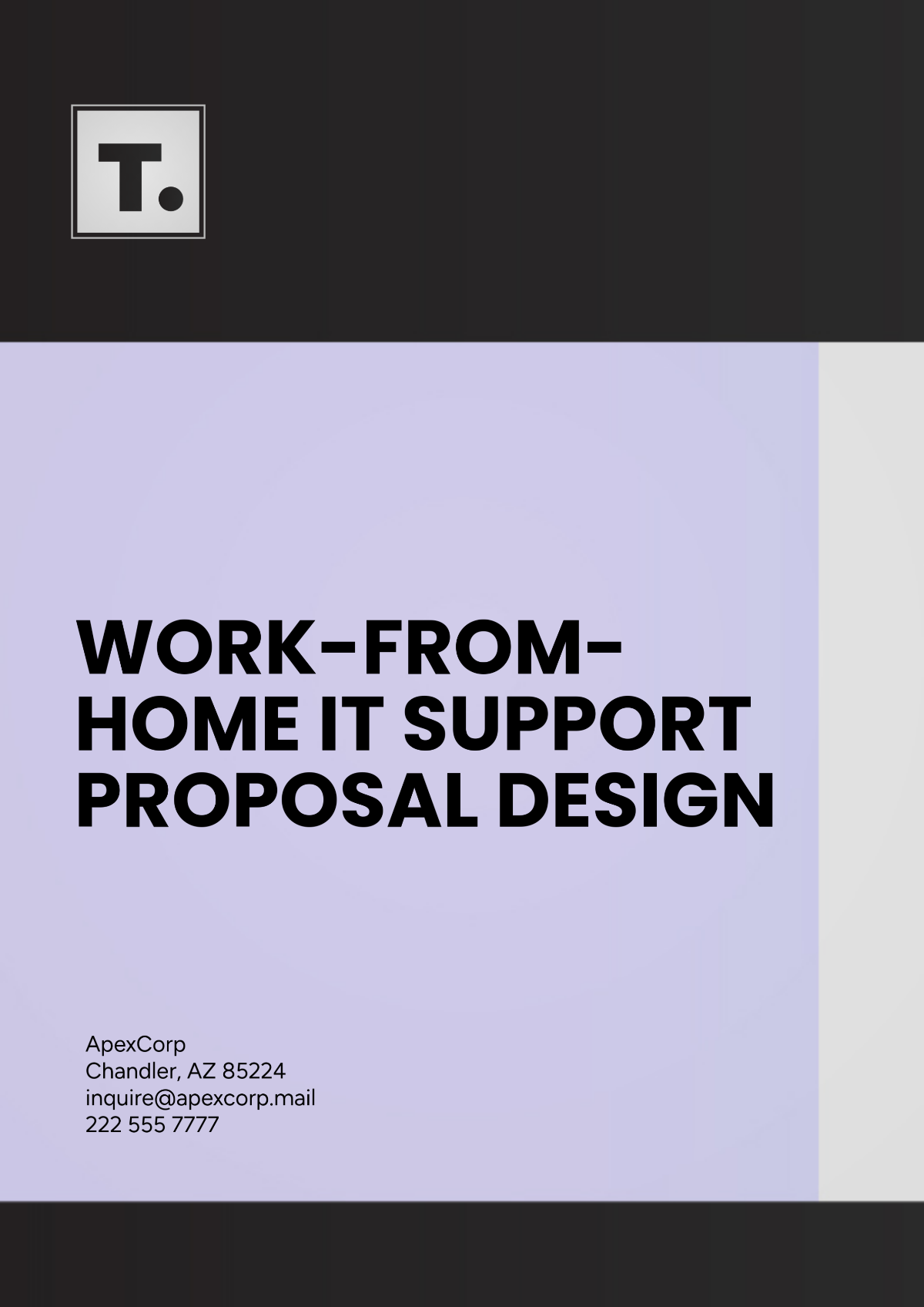 Work-from-Home IT Support Proposal Design Template - Edit Online & Download