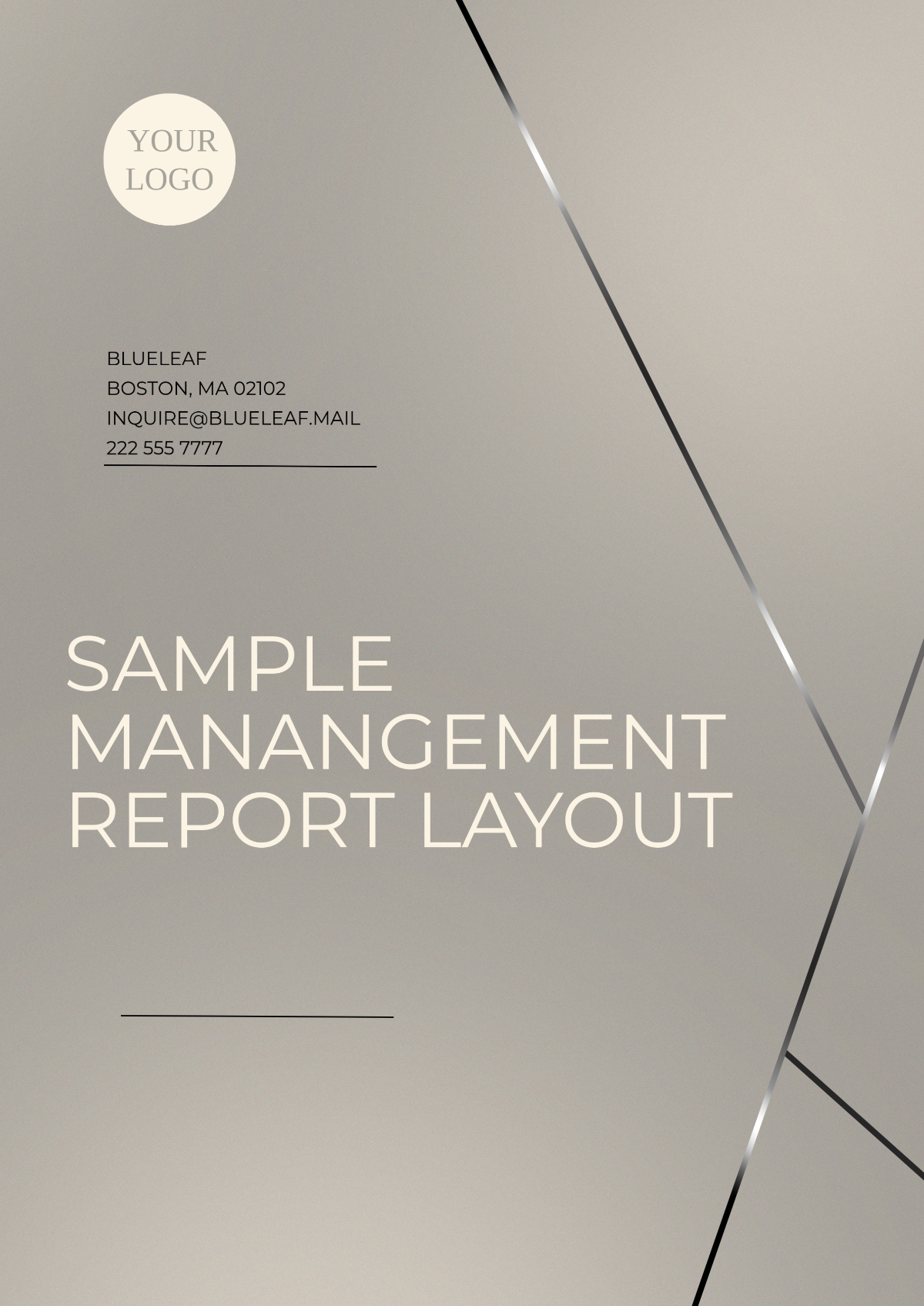 Sample Management Report Layout Template - Edit Online & Download