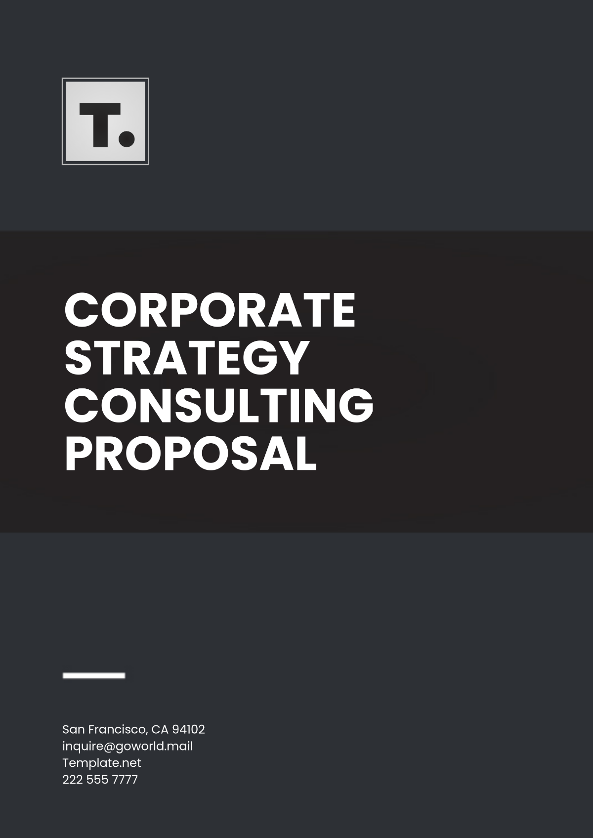 Corporate Strategy Consulting Proposal Template - Edit Online & Download