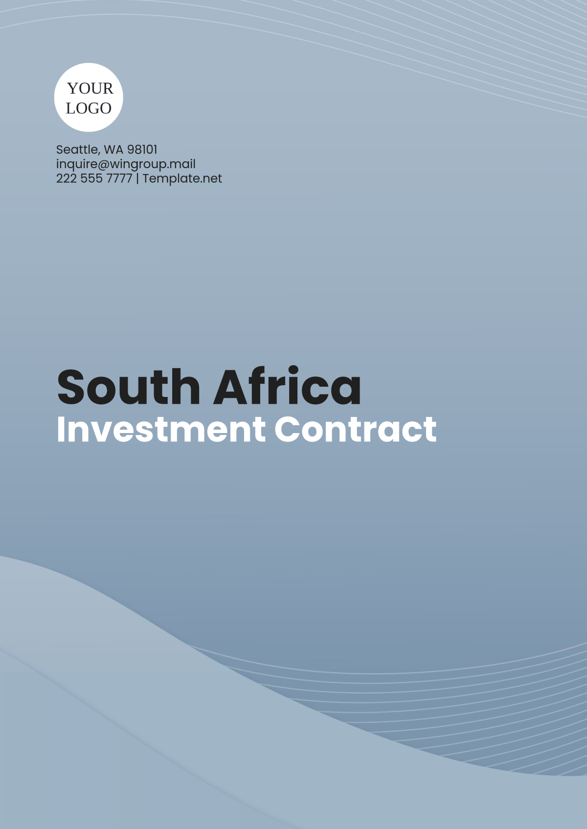 South Africa Investment Contract Template - Edit Online & Download