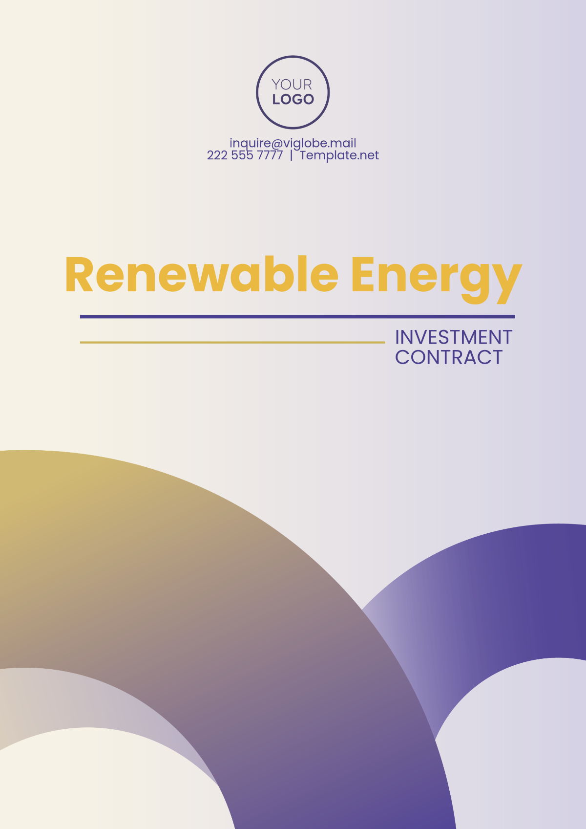 Renewable Energy Investment Contract Template - Edit Online & Download