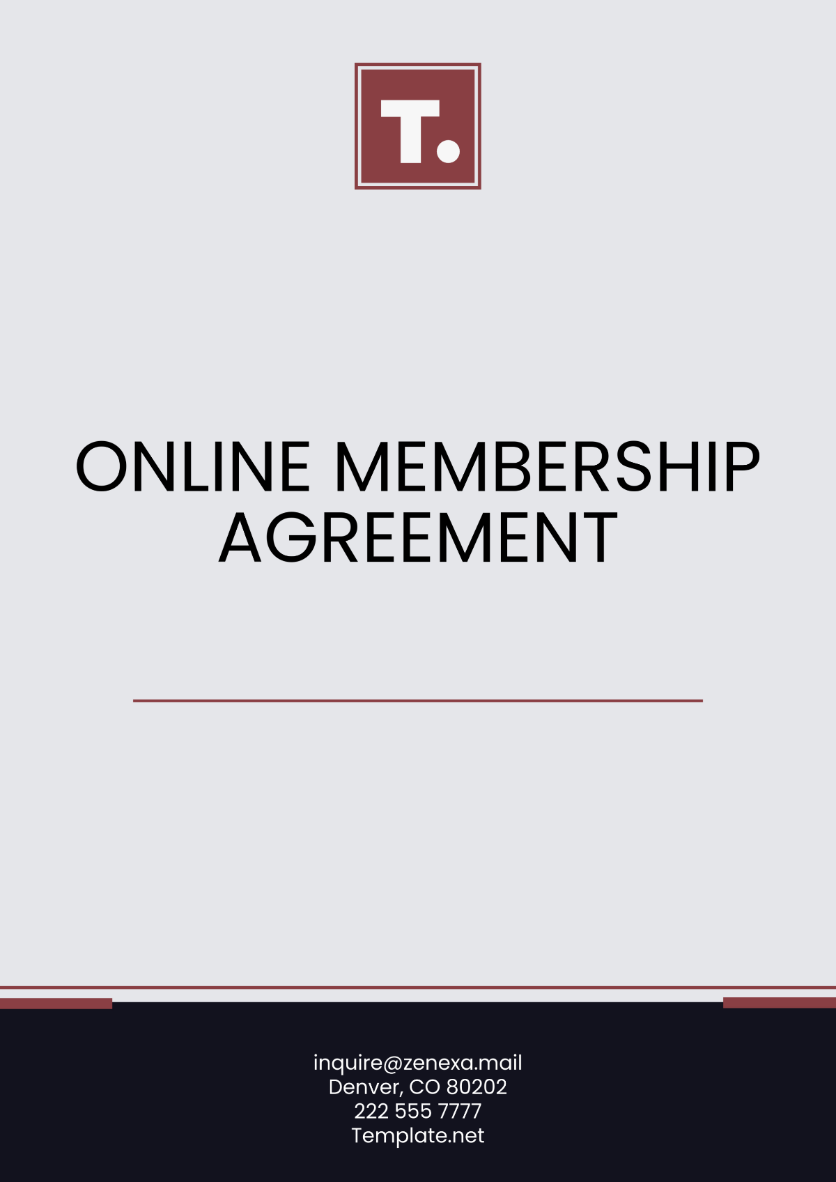 Online Membership Agreement Template - Edit Online & Download