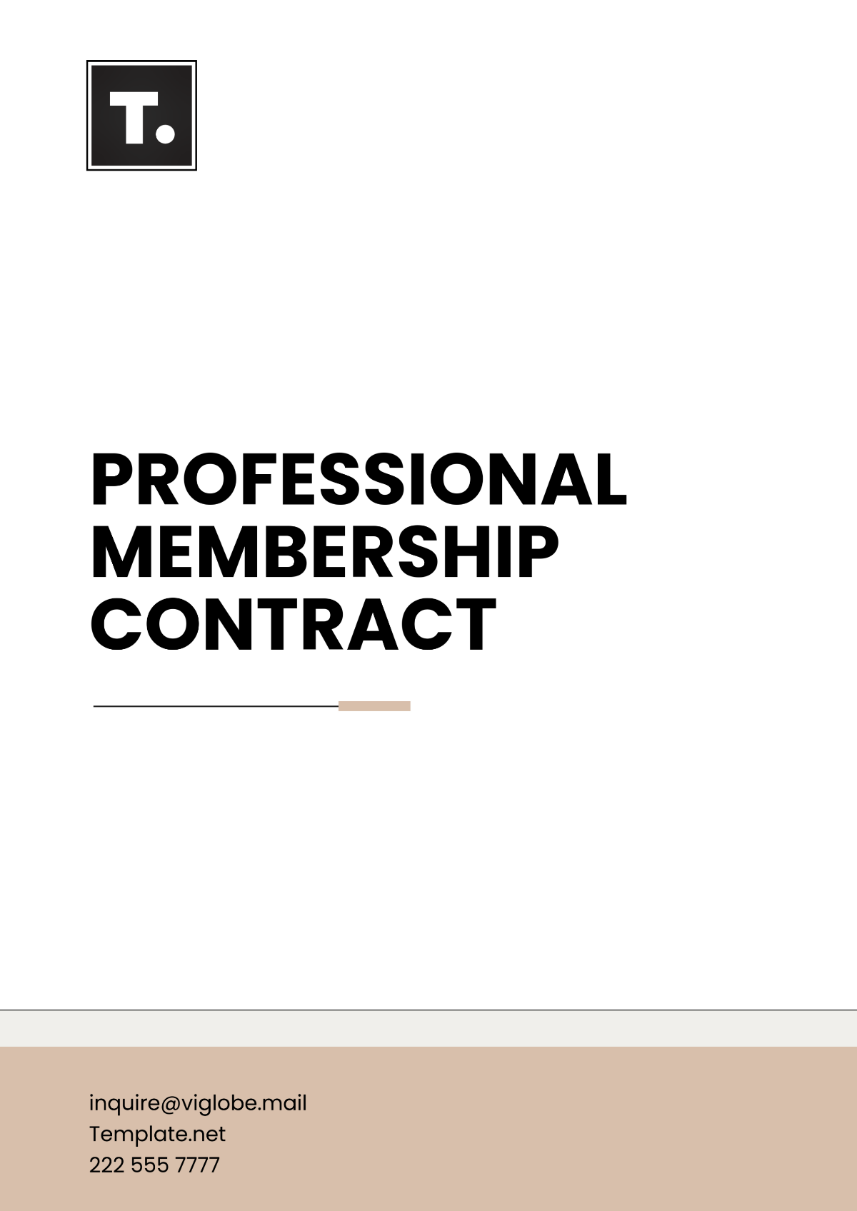 Professional Membership Contract Template - Edit Online & Download