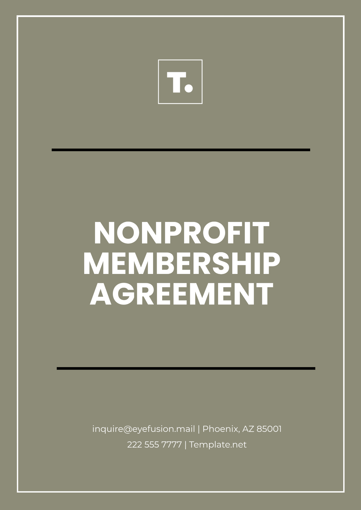 Nonprofit Membership Agreement Template - Edit Online & Download