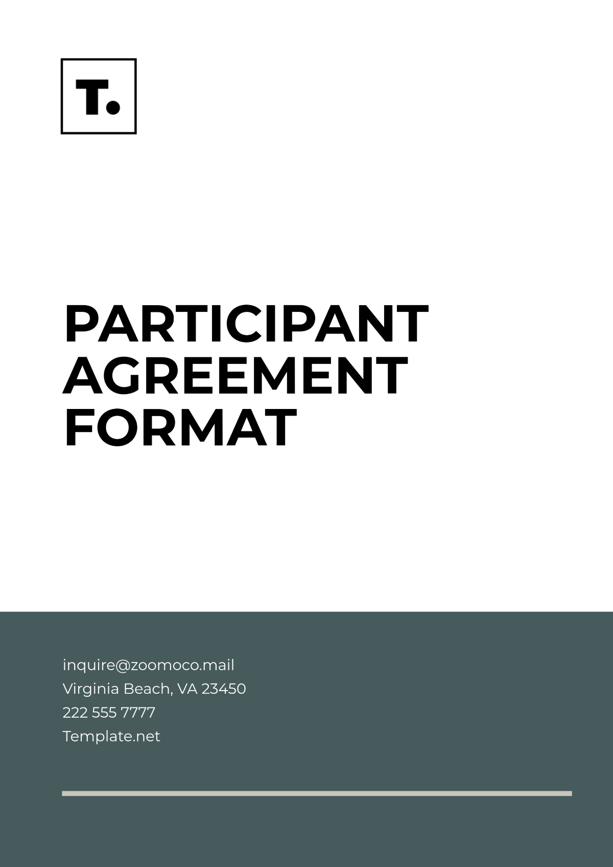 Participant Agreement Format Template - Edit Online & Download