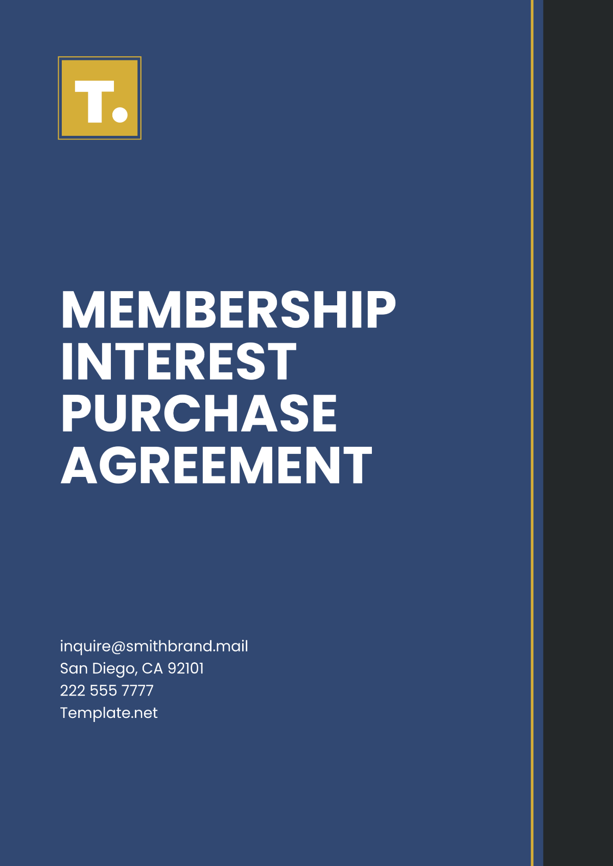 Membership Interest Purchase Agreement Template - Edit Online & Download