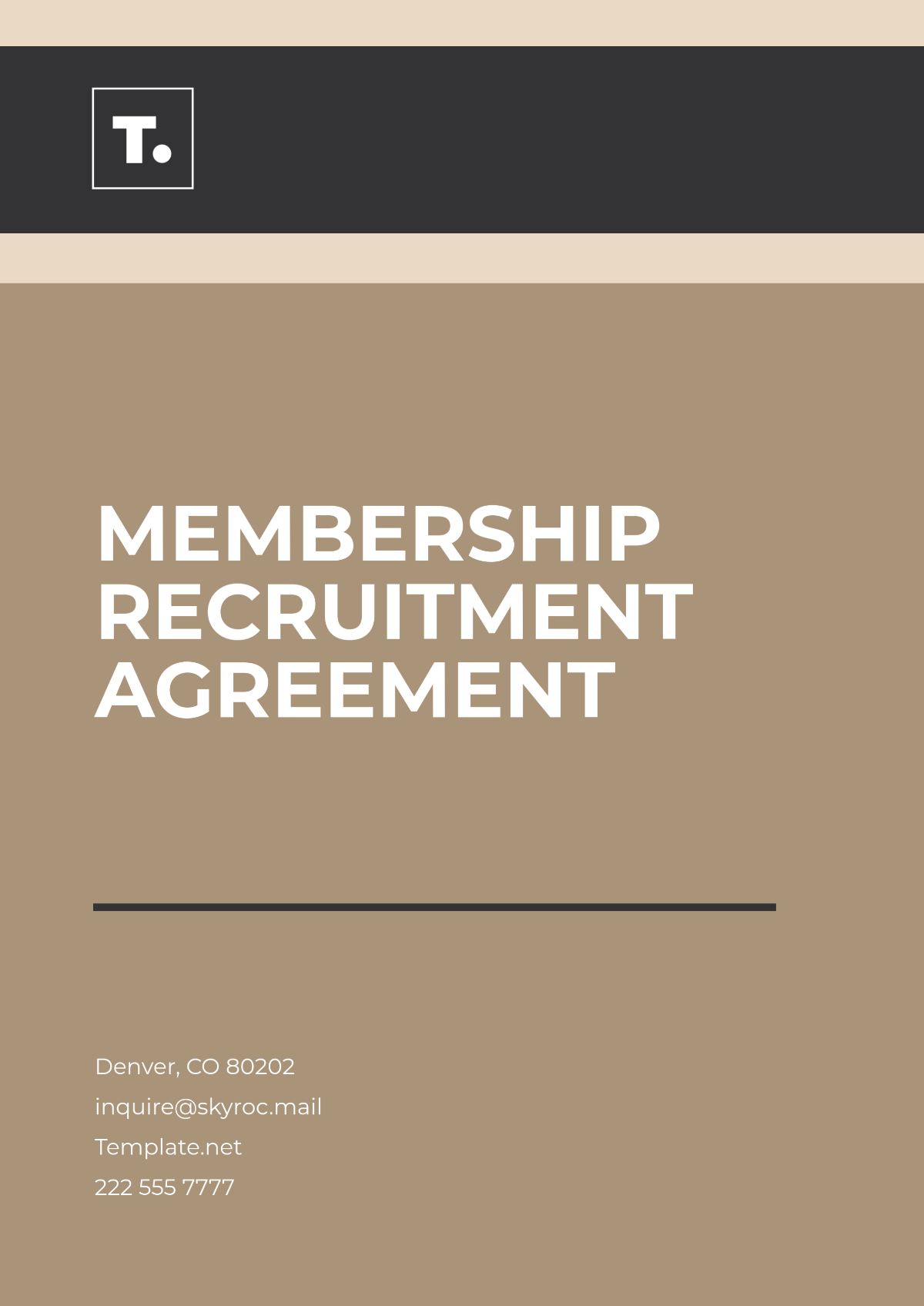 Membership Recruitment Agreement Template - Edit Online & Download